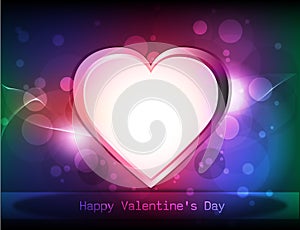 Abstract Vector Heart for Valentines Day Backgrou