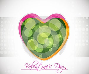 Abstract Vector Heart for Valentines Day Backgrou
