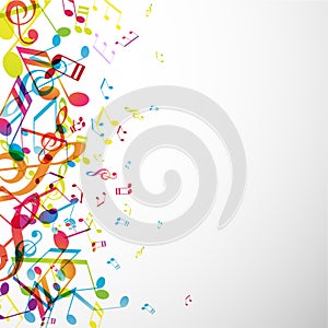 Abstract vector illustration background with colorful tunes