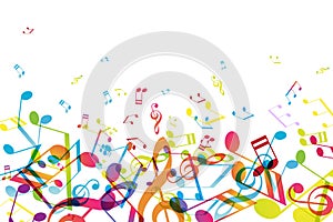 Abstract vector illustration background with colorful tunes