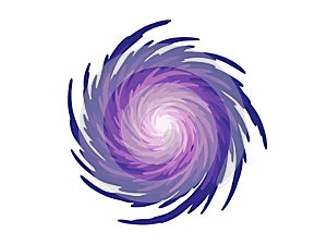 Dynamic Purple Spiral Vortex Abstract Design