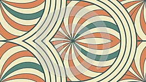 Abstract Flowing Wavy Lines Pattern Retro Style, vector design Generative AI