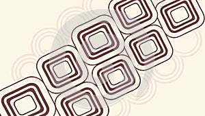 Abstract Repetitive Pattern of Stacked Squares, vector design Generative AI