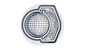 Abstract Global Network Structure Icon