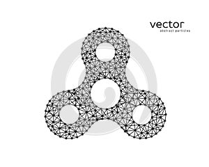 Abstract vector illustration of hand spinner. photo