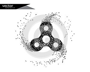 Abstract vector illustration of hand spinner. photo
