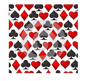 Abstract vector illustration logo for set playing cards in gamble poker