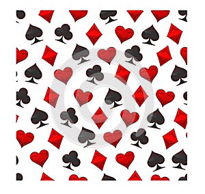 Abstract vector illustration logo for set playing cards in gamble poker