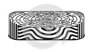 Complex challenge, puzzle, problem-solving concept. vector design Generative AI