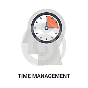 Time management icon concept