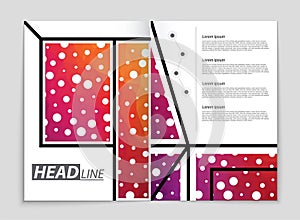 Abstract vector layout background set. For art template design, list, front page, mockup brochure theme style, banner, idea, cover