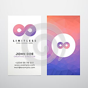 Abstract Vector Limitless Infinity Symbol, Icon or