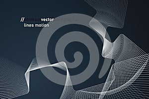 Abstract vector lines background