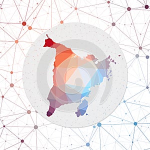 Abstract vector map of Panay.