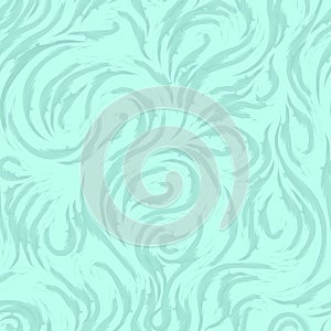 Abstract vector marine motif of smooth lines in the form of spirals of loops and curls.Texture for the design of fabrics or