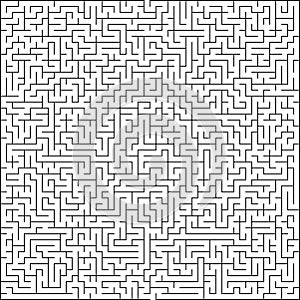 Abstract vector maze of high complexity
