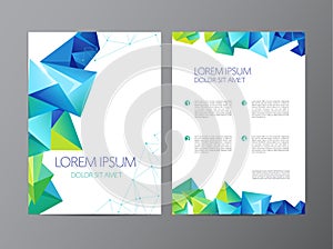 Abstract vector modern flyer brochure design