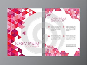 Abstract vector modern flyer brochure design