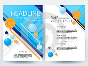 Abstract vector modern flyers brochure design templates