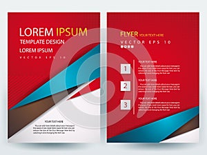 Abstract vector modern flyers brochure design templates