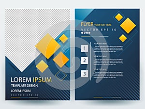 Abstract vector modern flyers brochure design templates photo