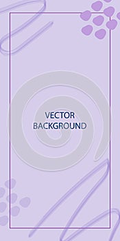 Abstract vector modern stories template with spots and lines. Vector illustration background. Abstract pastel patterns