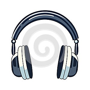 Abstract Vector Music Headphone Icon Design Template