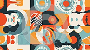 Abstract Vector Pattern Design Elements