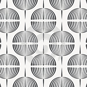 Abstract vector pattern, repeating abstract garland of dandelion flower. Pattern is clean for fabric, wallpaper, printing.