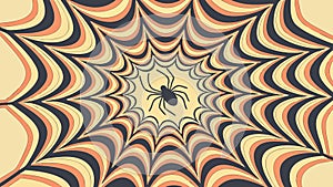 Abstract Spider Web Pattern, vector design Generative AI
