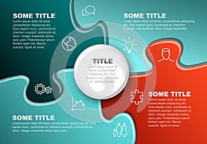 Abstract vector puzzle / solution background