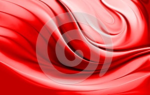 Abstract vector red and white shaded textured wavy background with lighting effect, vector illustration