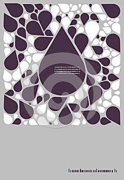 Abstract vector retro poster