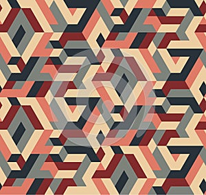 Abstract Vector Seamless Geometric Pattern