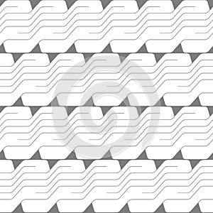 Abstract vector seamless pattern with lines. Background in high tech style.