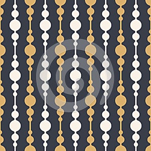 Abstract vector seamless pattern. Thickening bands. Color background