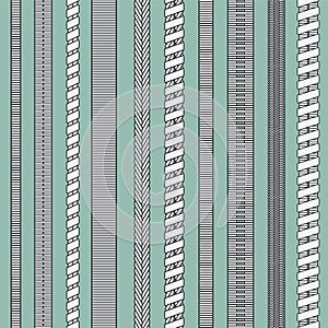 Abstract vector seamless texture with different types of vaping coils.