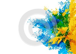 Abstract vector splash and paint color background . Paint splash color. Vector illustration design background