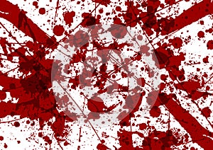 Abstract vector splatter red color isolated background design. illustration vector design