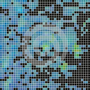 Abstract vector square pixel mosaic background