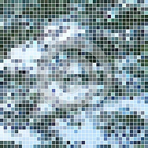 Abstract vector square pixel mosaic background