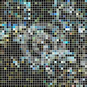Abstract vector square pixel mosaic background
