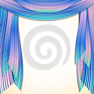 Abstract vector striped background, frame