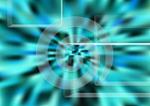 Abstract teal background whit design elements, turquoise gradient texture backdrop