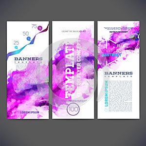 Abstract vector template banners