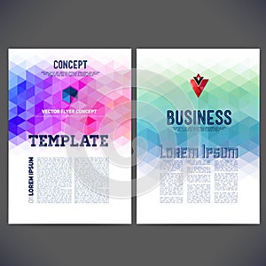 Abstract vector template design, brochure, Web sites, page photo