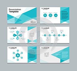 Abstract vector template presentation slides background design