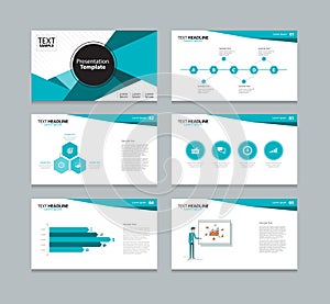 Abstract vector template presentation slides background design