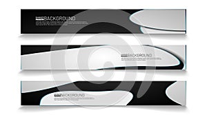 Abstract vector template web background. rectangular fluid wave design banners