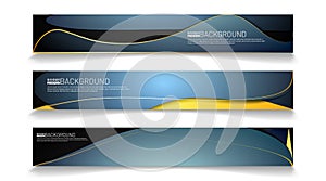 Abstract vector template web background. rectangular fluid wave design banners